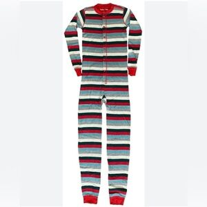 HATLEY X INDIGO ADULT UNISEX UNION SUIT HOLIDAY WINTER STRIPE SIZE XL